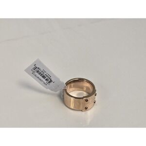 Michael Kors Size 7 Rose Gold Logo Plaque Ring Women's Size 8 New $118